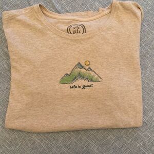 Life is Good Mountain Tee